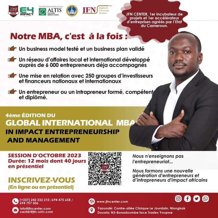 💥💥 GLOBAL INTERNATIONAL MBA POUR LES FUTURS PATRONS ET LES CHEFS D’ENTREPRISES 4e Cohorte